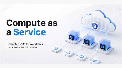 Compute as a Service: Dedicated VMs for Workflow Execution