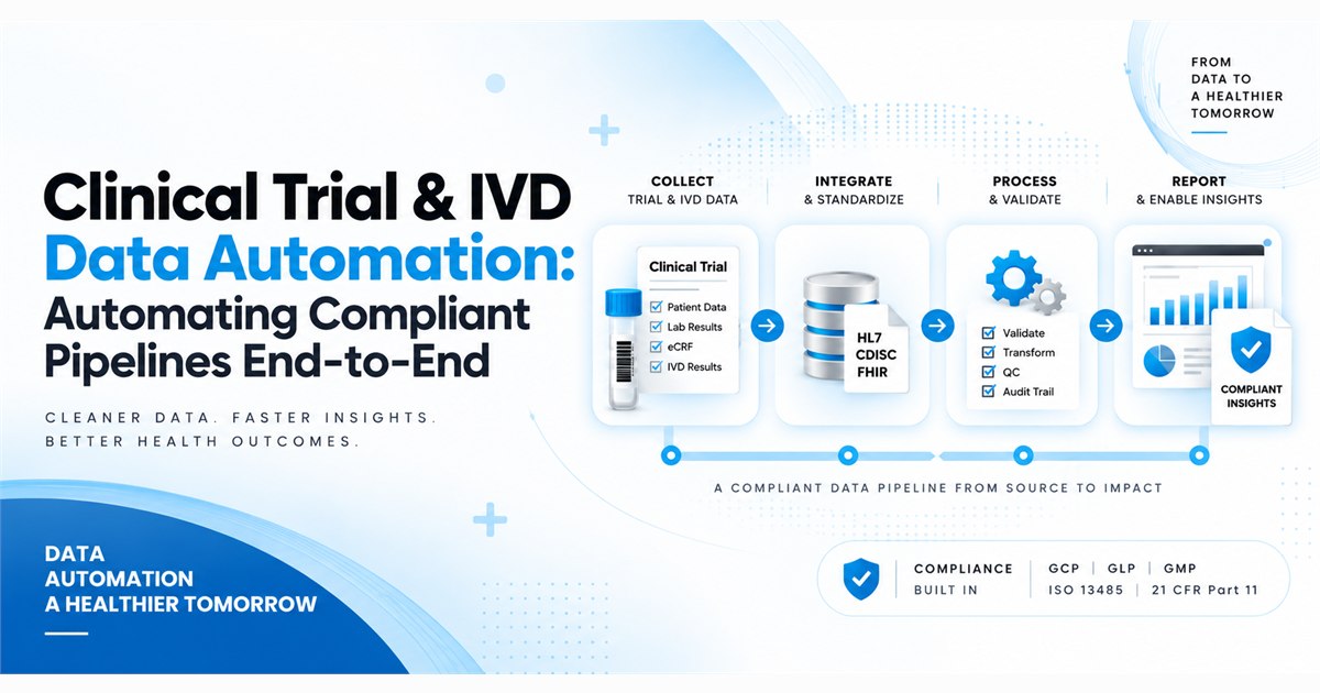 Clinical Trial & IVD Data Automation: Automating Compliant Pipelines End-to-End